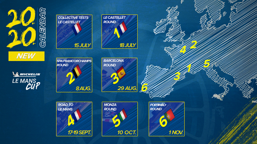 2020 Michelin Le Mans Cup provisional revised schedule