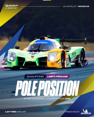 Second pole of the season for @intereuropolcompetition Alexander Bukhantsov slays the LMP3 Pro/Am co
