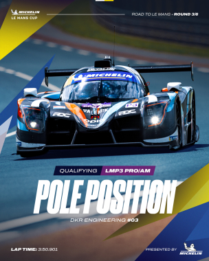 Pole position for @dkrengineering in LMP3 Pro/Am! 👊 A superb lap from @quentin_antonel puts the No.3