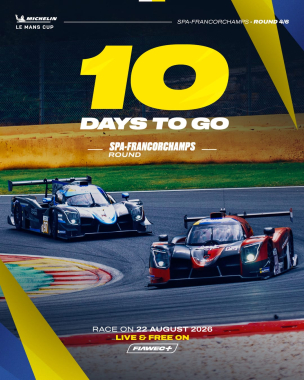 Just 10 days to go until we return to @circuit_spa_francorchamps! 🇧🇪 Round 4 of the 2026 Michelin Le