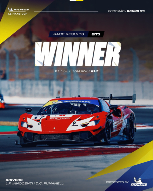 VICTORY for @kessel_ch 🤩🇵🇹 @davidfuma and Lorenzo Ferdinando Innocenti take the win in GT3 at the #L