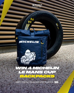 🎁 SPECIAL GIVEAWAY ALERT 🎁 We’re giving away four exclusive and official Michelin Le Mans Cup backpa