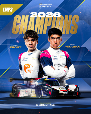 It’s official! @r.ace.gp are Michelin Le Mans Cup LMP3 champions for the second time! 🏆 A dream debu