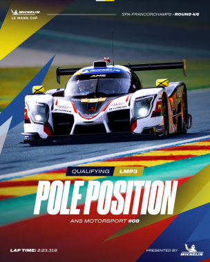 The first time was so nice, they had to do it twice! It’s a second pole of the season for @ans_motor