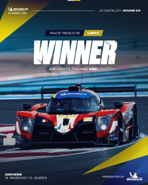 Taking a popular win at Le Castellet! 🍾 @23eventsracing young pairing of @giovanni_maschio and @coli