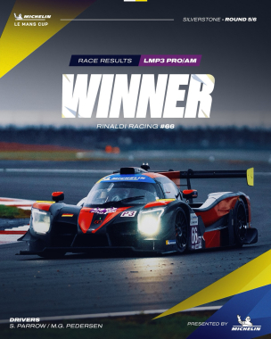 Silverstone success for @rinaldiracing 🇬🇧👏 The LMP3 Pro/Am No.66 secures their first win of the #LMC