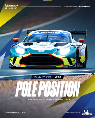 @coderacingdevelopment secure their third pole of the season! 🙌 The No.11 will lead the GT3 charge l