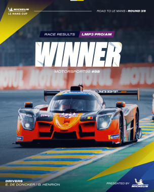 Our new winners in the LMP3 Pro/Am and GT3 classes. ✨ Congratulations to @motorsport_98 and @racings
