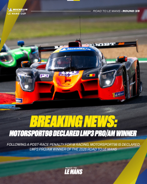 Breaking news from #RoadToLeMans. 📋 Following a post-race penalty, the final results of the 2026 edi