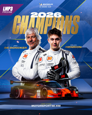@motorsport_98 👉 LMP3 Pro/Am back-to-back champions! 🏆 Motorsport98 have done it again! Eric de Donc