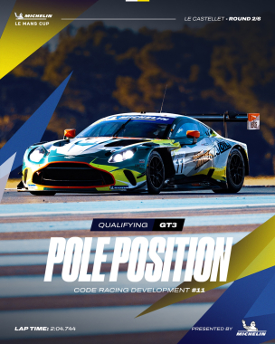 Laying down a marker at Paul Ricard 📌 @coderacingdevelopment put the Aston Martin on pole on home so