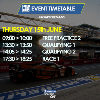 Road To Le Mans: programme du jeudi 14 juin