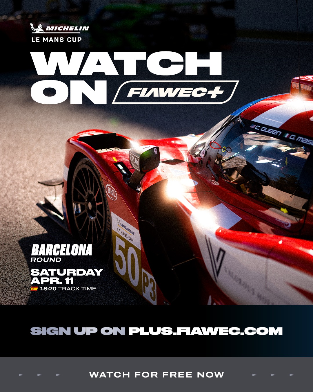 This season, the Michelin Le Mans Cup goes live on FIAWEC+ 📺 Our races are joining the official FIA 