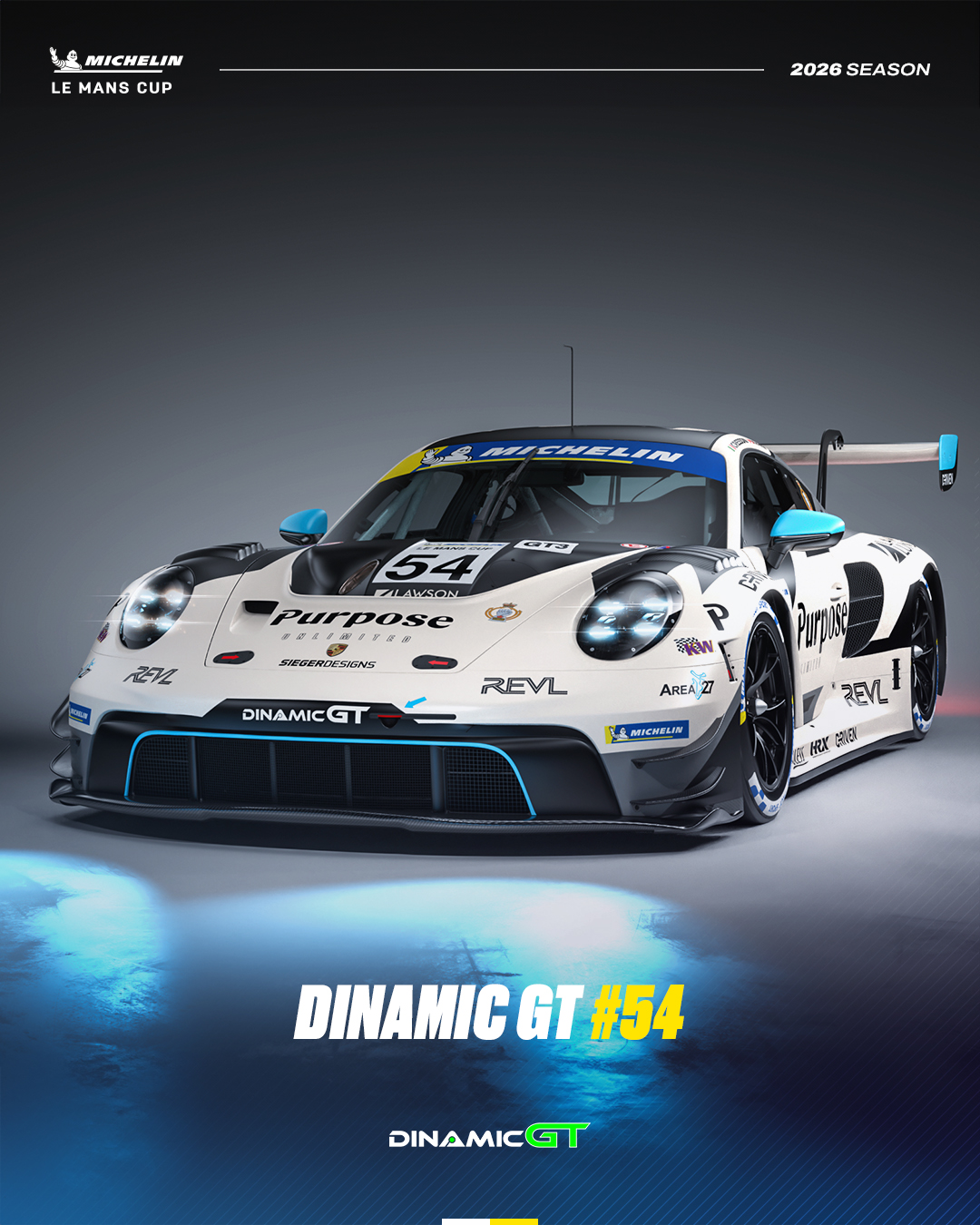 A new contender is ready to shake up the GT field. @dinamic_gt joins the Michelin Le Mans Cup in 202
