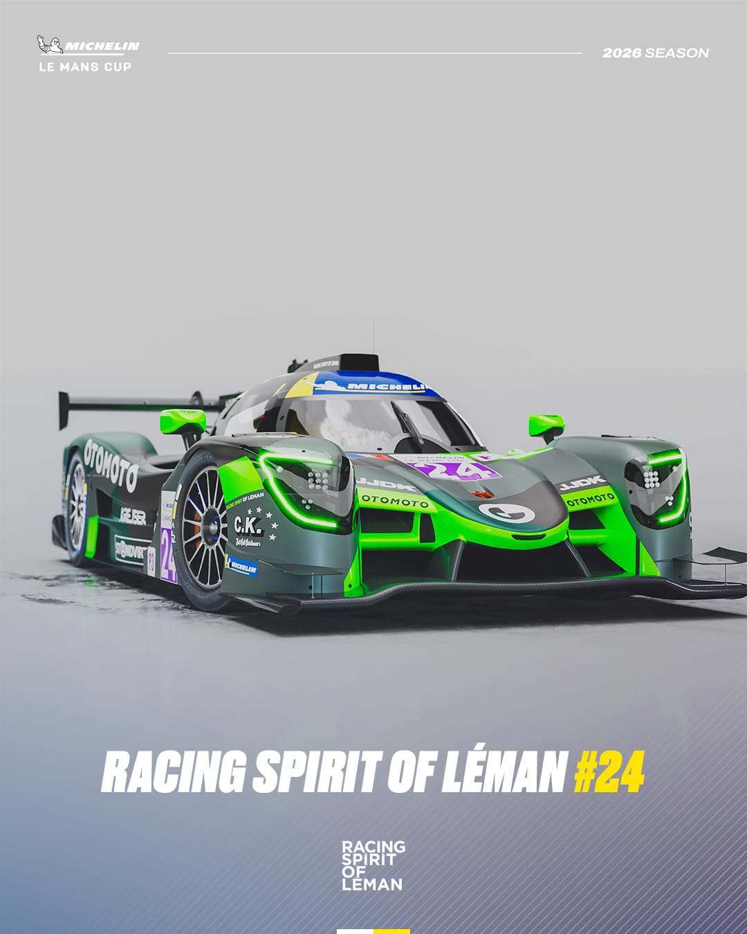 New look, same ambition for @racingspiritofleman. ✨ The No.24 Ligier JS P325 reveals its 2026 livery