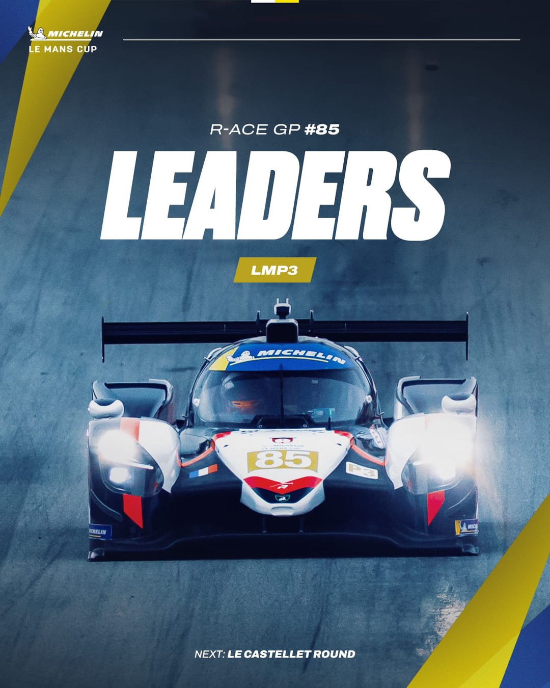 On top of the standings - just in time for their home race. 🇫🇷 @r.ace.gp leads the LMP3 championship